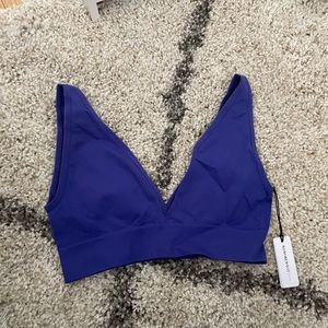 We Wore What Blue Sports Bra with Tags!
